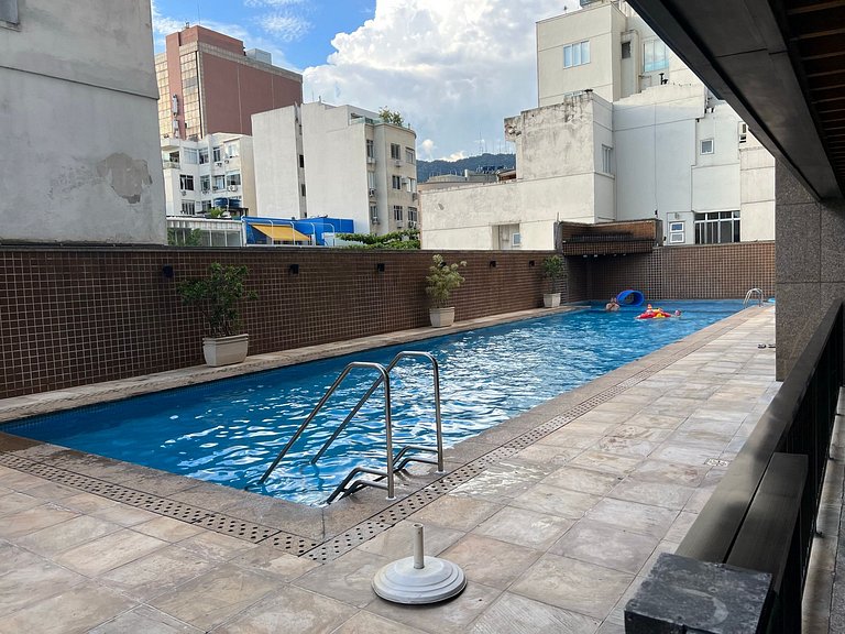 Flat Ipanema- vista mar, piscina
