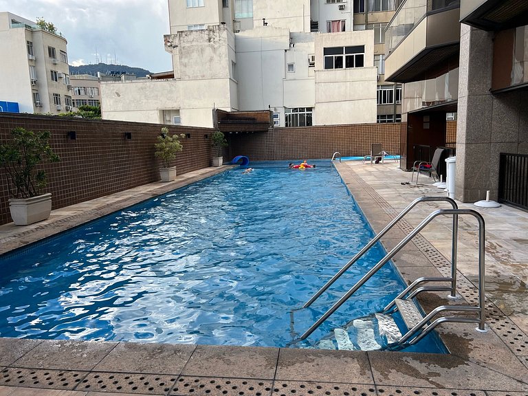 Flat Ipanema- vista mar, piscina