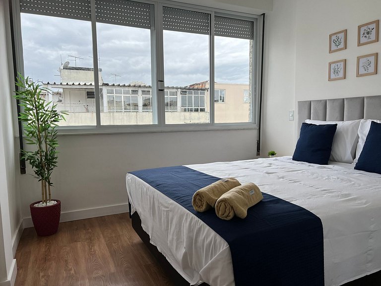 studio recém reformado 4 pessoas pertinho da praia