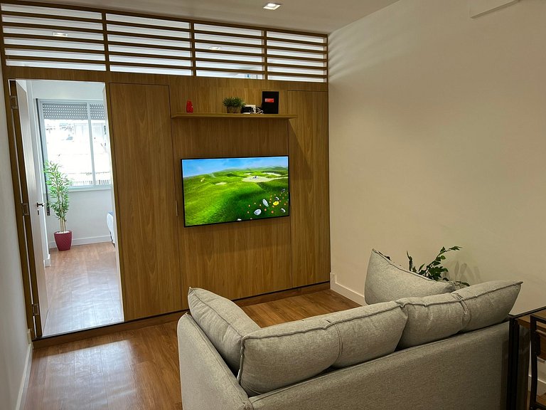 studio recém reformado 4 pessoas pertinho da praia