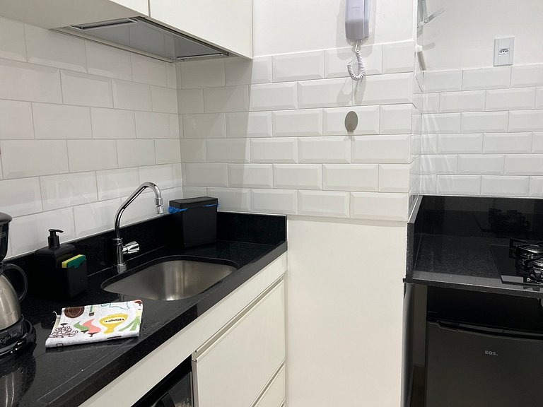 studio recém reformado 4 pessoas pertinho da praia