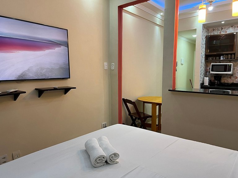 studio em copacabana perto da praia e restaurantes