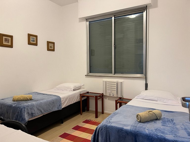 Coração de copacabana, 2 quarto em copacabana, 4 pax pertinh