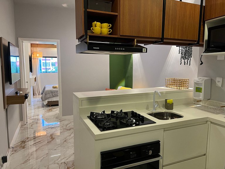 Studio recem reformado pertinho da Praia!