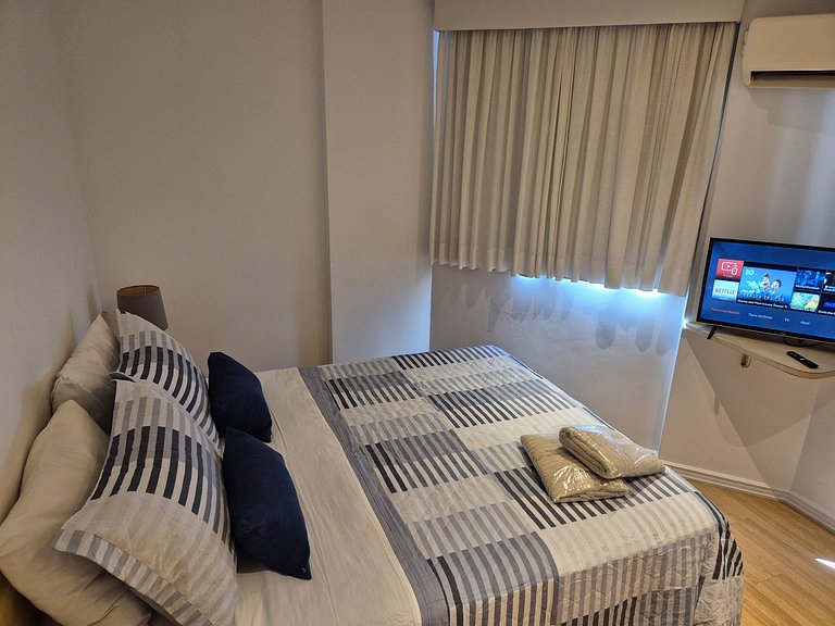flat a 2 min da praia de copacabana e ipanema