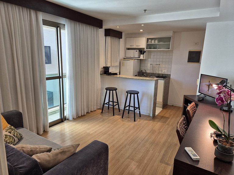 flat a 2 min da praia de copacabana e ipanema