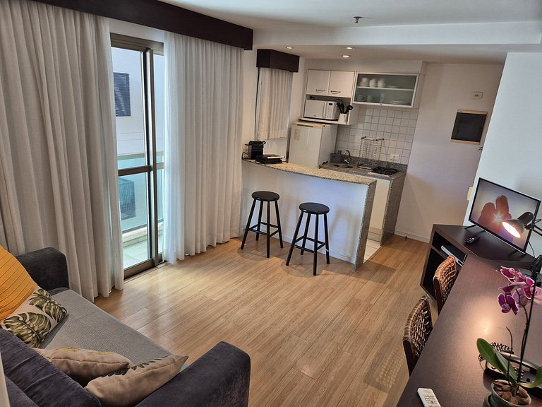 flat a 2 min da praia de copacabana e ipanema