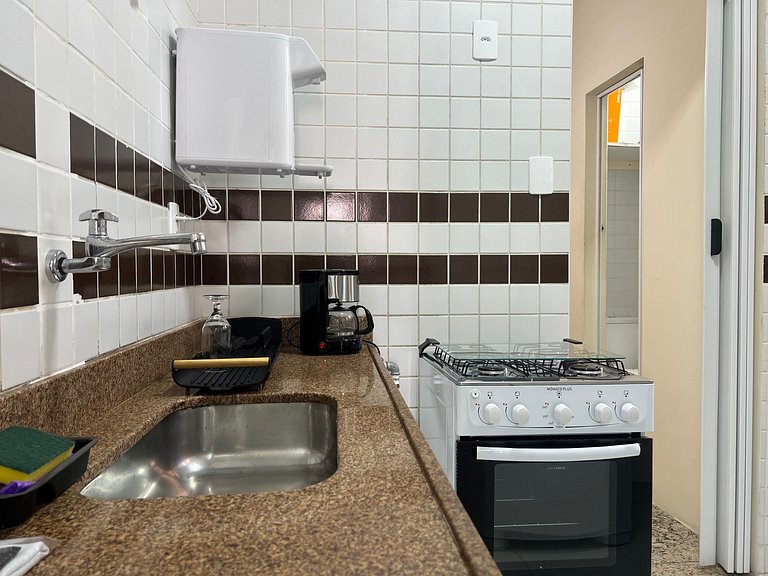 Tranquilo apartamento em copacabana 2pax