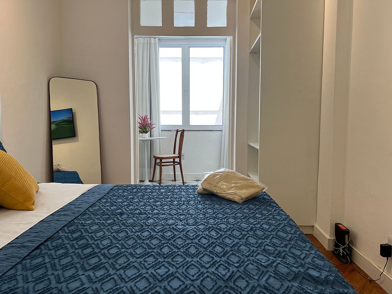 Studio moderno em Copacabana – conforto a 5 minutos da praia