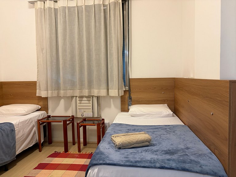 Coração de copacabana, 2 quarto em copacabana, 4 pax pertinh